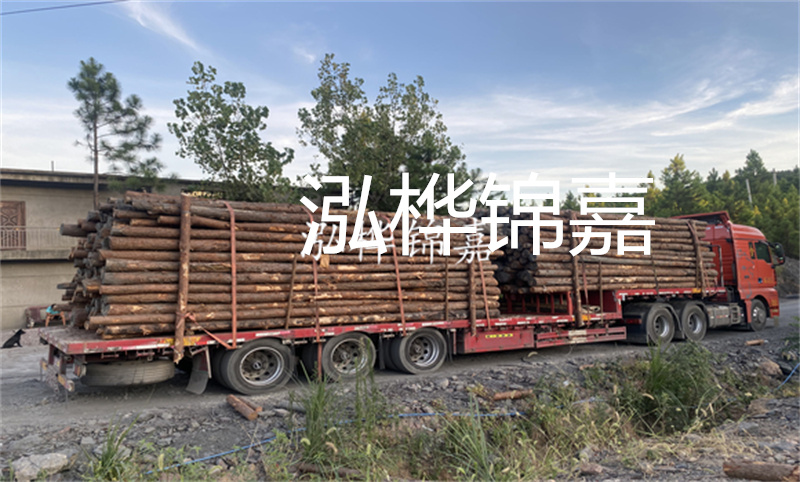 優(yōu)質(zhì)松木樁，6米長，實惠價格，盡在XXX材料商城